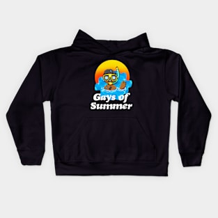 Gays of Summer Going Down Kids Hoodie